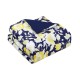  Aster Floral 3-Pc. Reversible Full/Queen Comforter Set, Navy