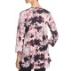  Abstract Floral Print Tunic (Pastel Pink, M)