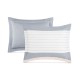  Grace Stripe Reversible 3-Piece Comforter Sham Set