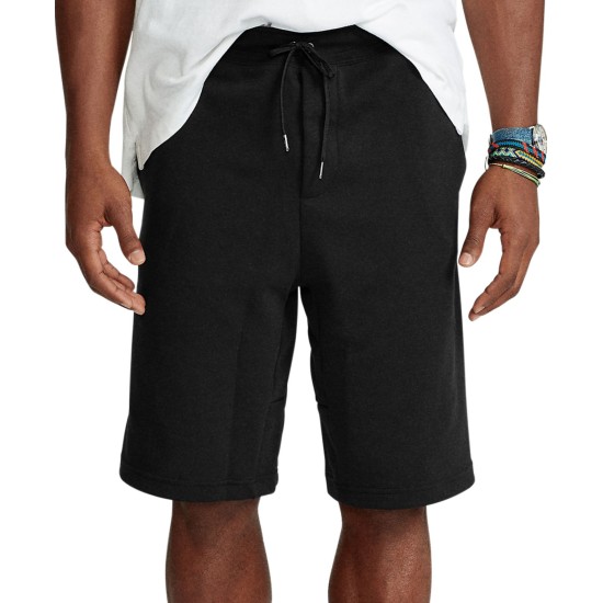  Men’s Big & Tall Double-Knit Shorts (Black, XXXL)