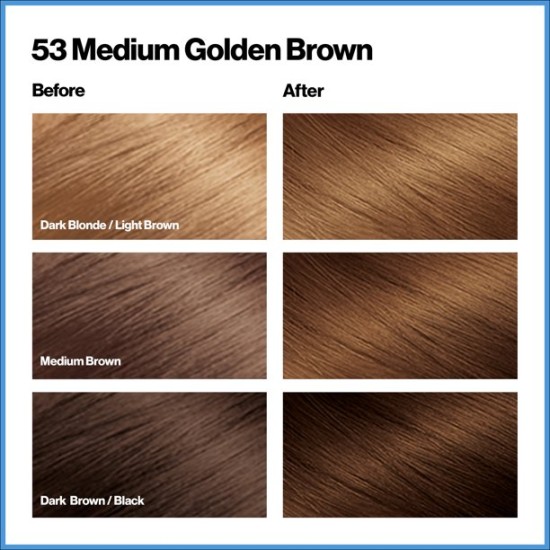  Total Color Clean Vegan Medium Golden Brown 53 Gray Coverage Hair Dye