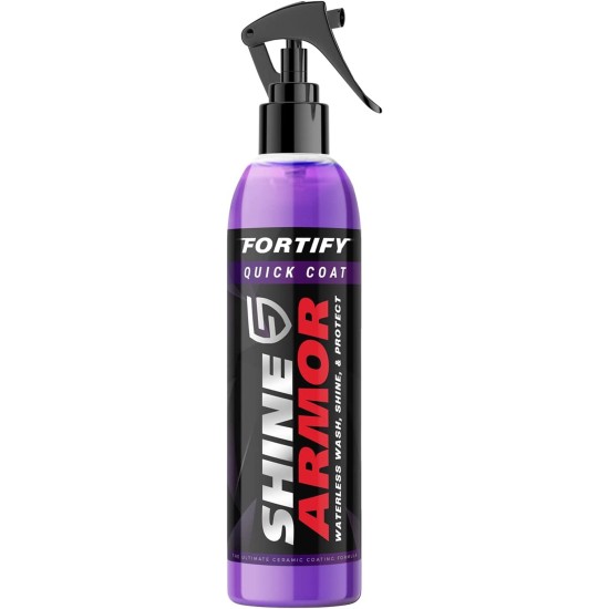  Fortify Quick Coat – Ceramic Coating – Car Wax Polish Spray, 8 Fl Oz