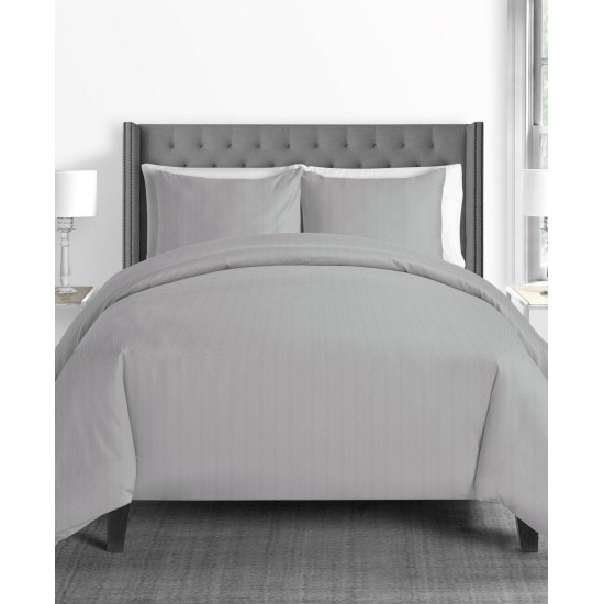  Home Fashions 625-Thread-Count Full/Queen Duvet Cover Set, Gray