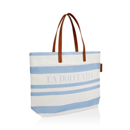  Dolce Classic Luxe Mesh Beach Bag, Blue