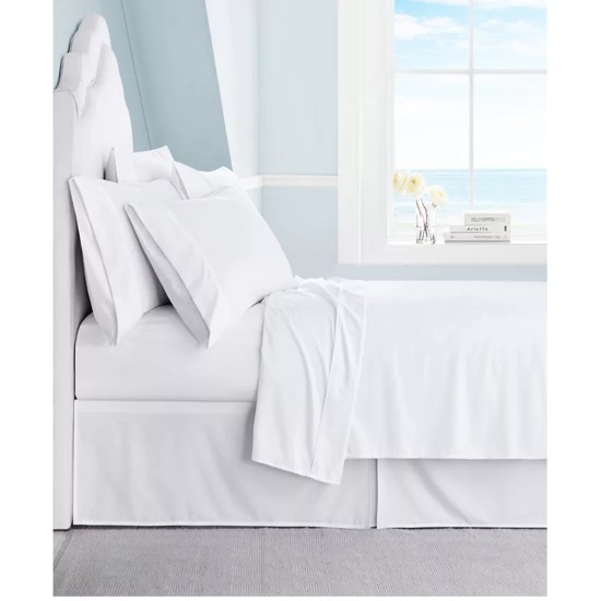  Luxury Bedding Collection Ultra-Soft Brushed Microfiber 6-Piece Queen /White