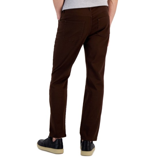  Men’s Five-Pocket Pants, Dark Brown/38×32