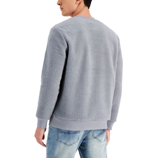  Men’s Fleece Sweatshirt, Grey/XL