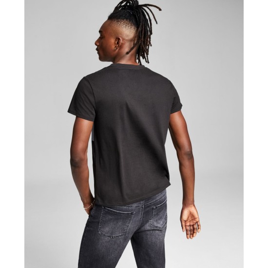  Men’s Bold Stripe T-Shirt, Small, Black
