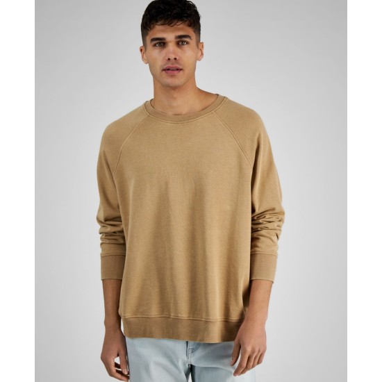  Men’s Raglan Sweatshirt, Light Brown, XXL