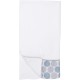  Linens Dotted Circles Collection, Bath Towel, White