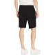  Men’s Fleece Circle Neon Logo Jogger Shorts, Black, Small