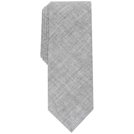  Men’s Grenier Solid Tie, Light Gray