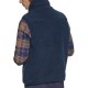  Men’s Coastal Regular-Fit Full-Zip Fleece Vest, Blue/XL