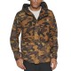  Men’s Storm Camouflage Water-Resistant Hiking Tech Jacket,Olive Camo, Small