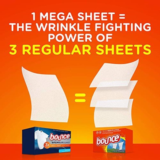  Wrinkle Guard Dryer Sheets – Outdoor Fresh – Mega Sheet – 20 Count Sheets