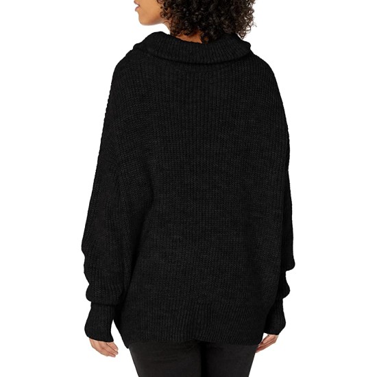  Jeans Women’s Sweater, Black, Medium