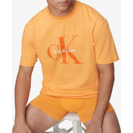  Men’s Pride Logo-Print T-Shirt, Orange/L