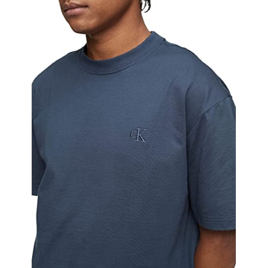  Men’s Relaxed Fit Archive Logo Crewneck T-Shirt, Blue/Small