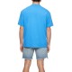  Men’s Relaxed Fit Standard Logo Crewneck T-Shirt, Light Blue, X-Large