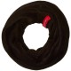  Women’s Basic Warp Knit Loop Scarf (Black)