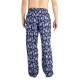  Men’s Flannel Print Pajama Pants, Navy Forest, Medium