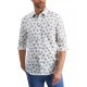  Men’s Rolo Paisley-Print Shirt, White/S