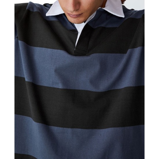   Mens Rugby Long Sleeve Polo Shirt