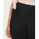  Trendy Plus Size Brushed Jersey Leggings, Black/1X