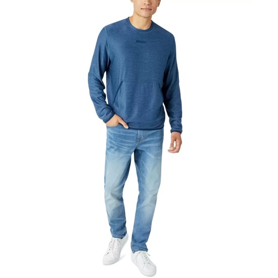  Men’s Crewneck Sweater, Navy, X-Large