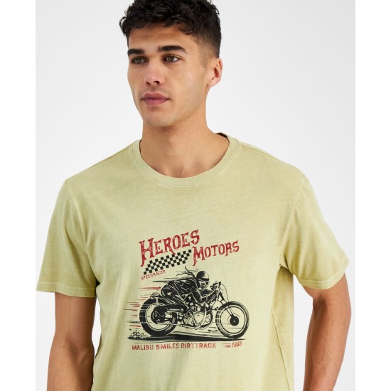  Men’s Graphic T-Shirt, Beige, XXL