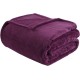  Microlight Plush Full/Queen Oversized Blanket Bedding, Full/Queen, Purple