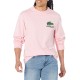  Men’s Long Sleeve Minecraft Croc T-Shirt, Lotus Pink, Large