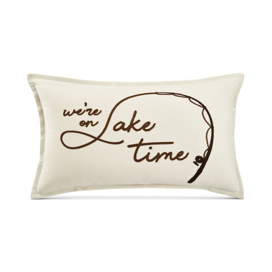  Lake Time 14″ x 24″ Decorative Pillow, Ivory