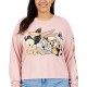  Womens Plus Size Looney Tunes Long-sleeve Graphic T-Shirt