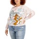  Womens Trendy Plus Size Tom And Jerry Graphic-Print Top
