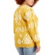  Womens Trendy Plus Size Aztec Sweatshirts, Yellow, 3X