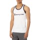 Men’s  Classic Graphic Tank Top, White/Navy, Small