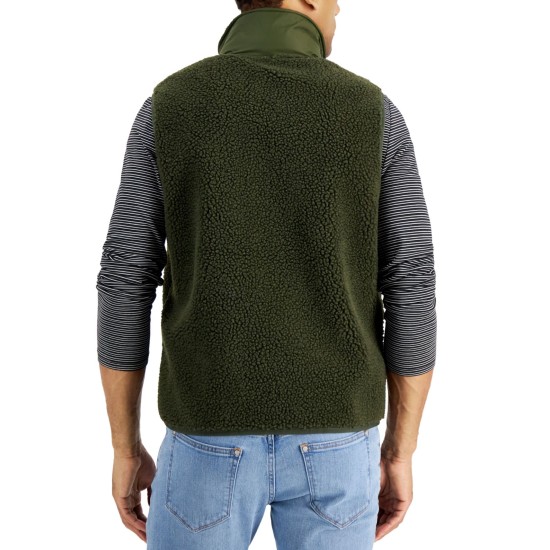  Men’s Full-Zip Vest, Green, X-Large