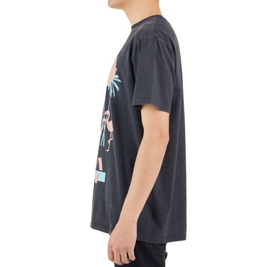  Mens Boulevard T-Shirt, Large, Charcoal