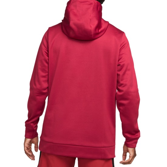  Men’s Therma Fleece Graphic Training Hoodie, Red, Small