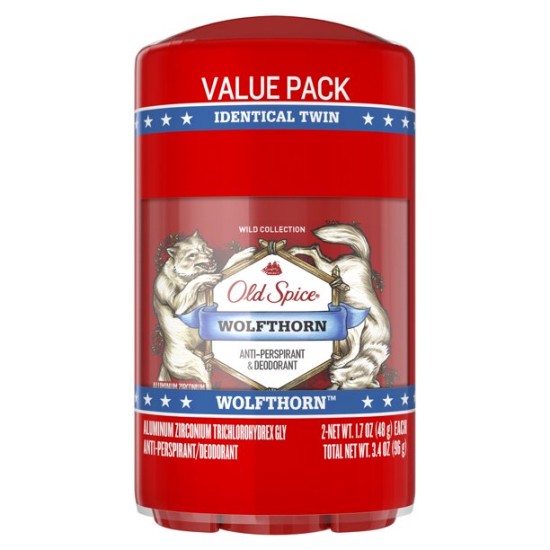  Wolfthorn Antiperspirant Deodorant for Men, 1.7 oz, 2 Pack