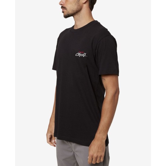 O’Neill Men’s Throwback T-Shirts, Black, Medium