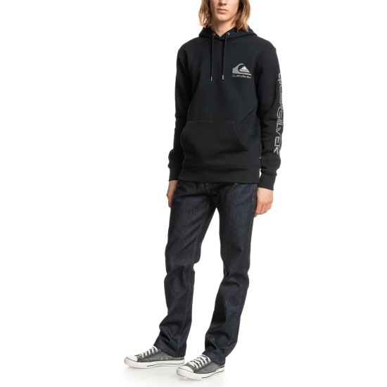  Men’s Omni Logo Hood Pullover Hoodie Sweatshirts, Black, XX-Large
