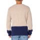  Mens Colorblock Thermal Knit Sweater