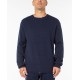  Mens Textured Crewneck Sweaters, Blue, XX-Large