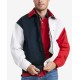  Men’s Color-Block Ivy Jacket, Navy/Red, X-Large