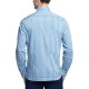  Men’s Slim-Fit Never-Tuck Dress Shirt, Light Blue, 15-15 12 34-35