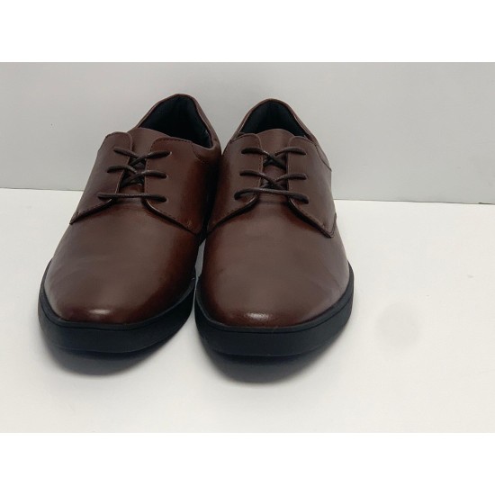  Mens Elston Lace-up Oxford Sneakers Shoes, Chocolate 10.5