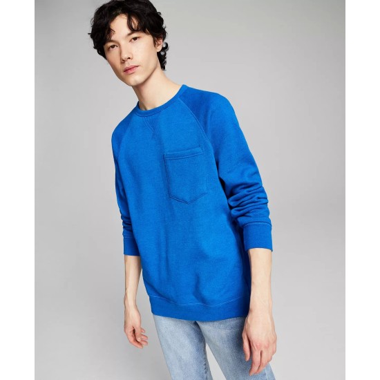 s Men’s Solid Fleece Sweatshirt, Blue, X-Large