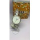  Maxine Ladies 3-Hand Silver Stainless Steel Crystal Bezel Watch